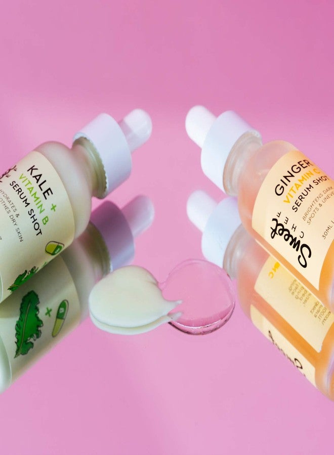 Sweet Chef Kale + Vitamin B Serum Shot - Hydrating Antioxidant-Rich Facial Serum with Vitamin B + Aloe Vera for Moisturizing + Soothes Dry Skin for a Radiant Glow - Vegan (30ml / 1 fl oz) - Image 5